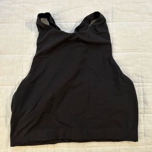 Skims Fits Everybody Highneck Racerback Bralette. Black. Size S.